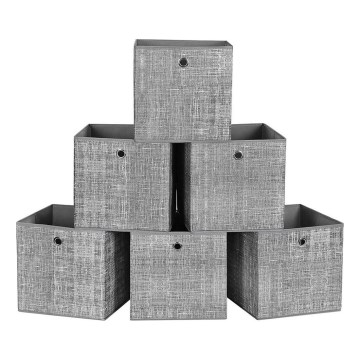 CURAN säilytyslaatikko 6 kpl, harmaa