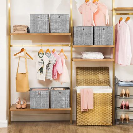 CURAN säilytyslaatikko 6 kpl, harmaa