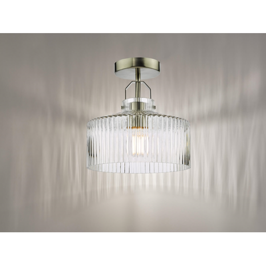 Daar Lighting LEN4846 - Pintakiinnitteinen kattovalaisin LENKA 1xE27/60W/230V mattakromi
