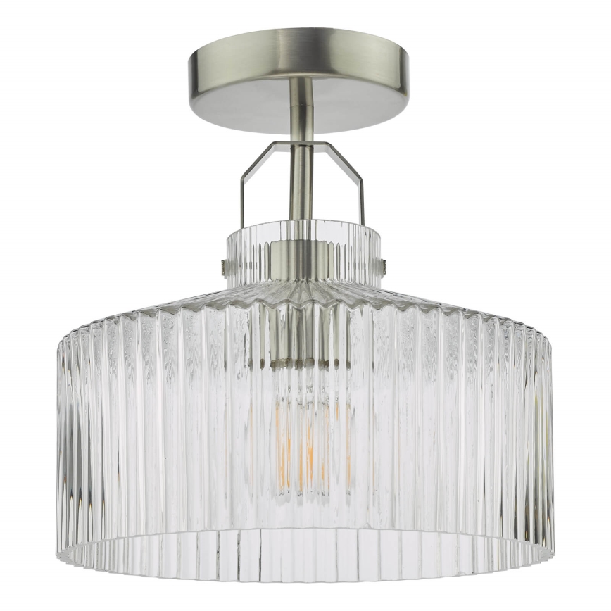 Daar Lighting LEN4846 - Pintakiinnitteinen kattovalaisin LENKA 1xE27/60W/230V mattakromi