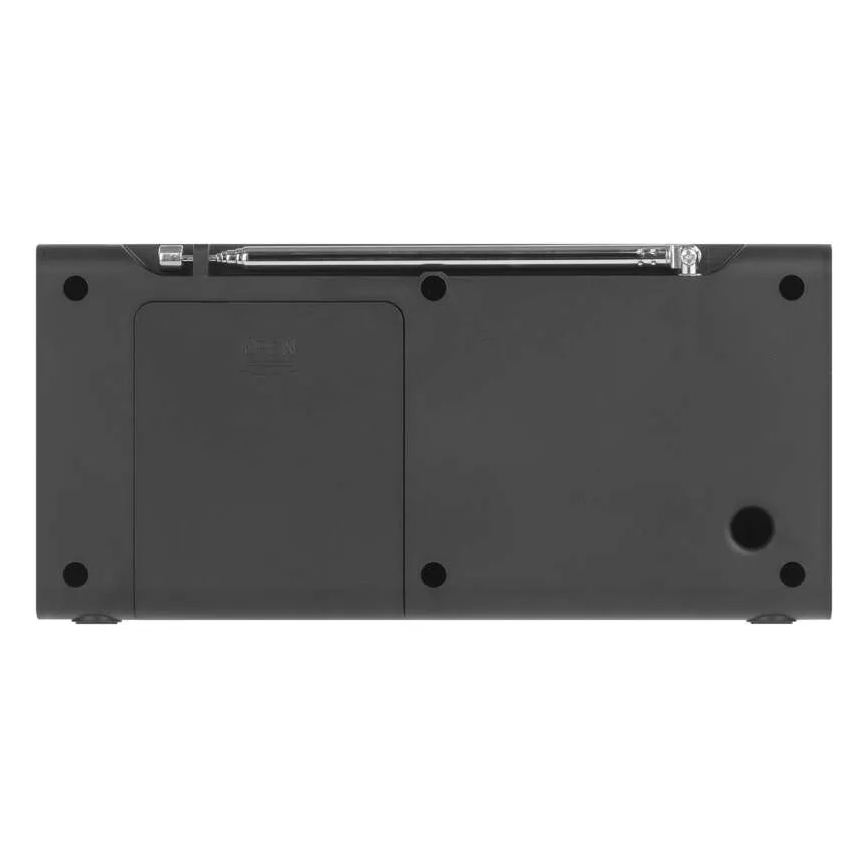 DAB DAB+ FM-radio 3W/5V/4xAA musta