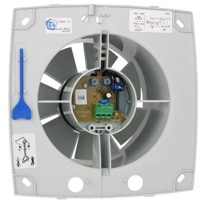 Dalap 41017 - Aksiaalinen puhallin ajastimella ja kosteusanturilla 100 BFAZW 16W/230V