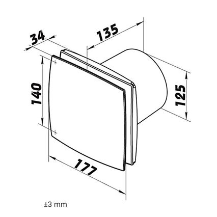 Dalap 41023 - Aksiaalipuhallin 125 BF 24W/230V
