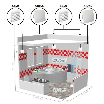 Dalap 41045 - Aksiaalipuhallin 150 BF 30W/230V