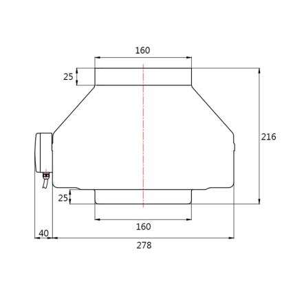 Dalap 8131 - Radiaalinen kanavapuhallin TURBINE M 160 105W/230V