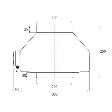 Dalap 8132 - Radiaalinen kanavapuhallin TURBINE M 200 150W/230V