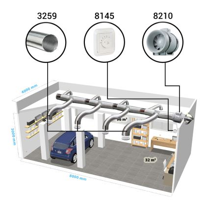 Dalap 8210 - Aksiaalipuhallin AP PROFI 150 50W/230V