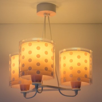 Dalber 41007S - Lasten kattokruunu DOTS 3xE27/60W/230V