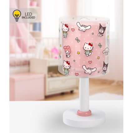 Dalber 41251 - LED-lastenlamppu HELLO KITTY&FRIENDS 1xG4/4W/230V vaaleanpunainen