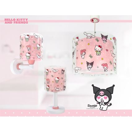 Dalber 41252 - Lasten riippuvalaisin HELLO KITTY&FRIENDS 1xE27/15W/230V vaaleanpunainen