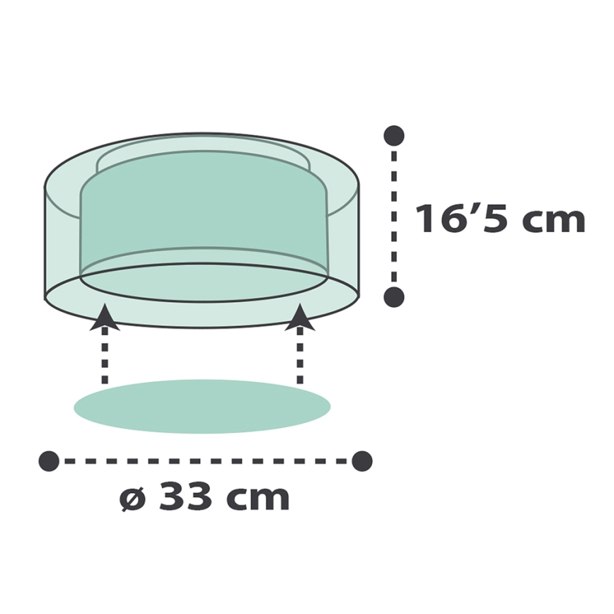 Dalber 41416H - Children's ceiling light CLOUDS 2xE27/60W/230V green Dalber 41416H - Lasten kattovalaisin CLOUDS 2xE27/60W/230V vihreä