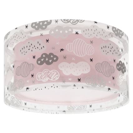 Dalber 41416S - Lasten kattovalaisin CLOUDS 2xE27/60W/230V pinkki