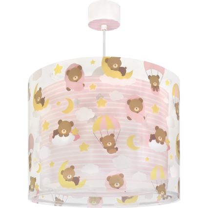 Dalber 41572S - Lasten kattovalaisin BABY TEDDY 1xE27/15W/230V vaaleanpunainen