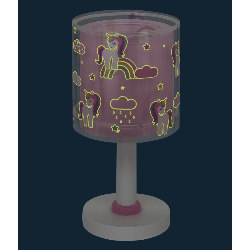 Dalber 41591N - LED lastenlamppu UNICORNS 1xG4/4W/230V vaaleanpunainen