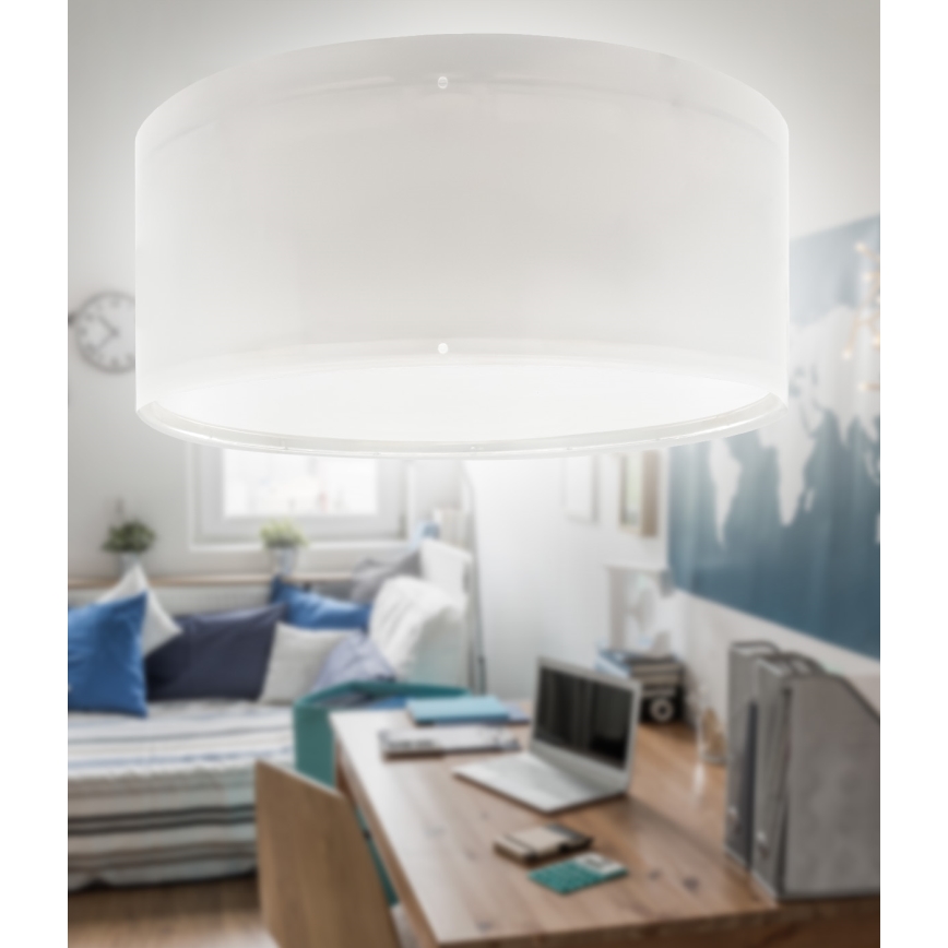 Dalber 42006E - Lasten kattovalaisin COLOR LIGHT 2xE27/15W/230V valkoinen