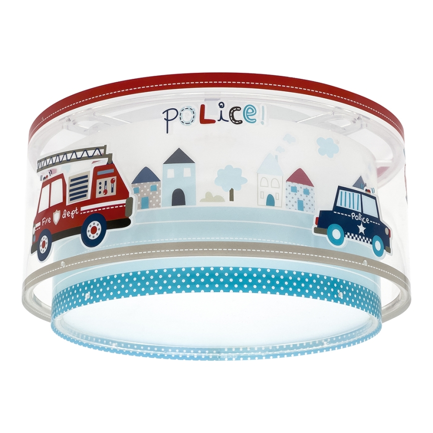 Dalber 60616 - Lasten kattovalaisin POLICE 2xE27/60W/230V