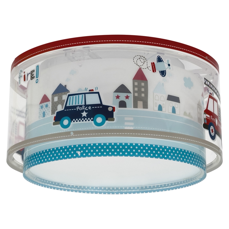 Dalber 60616 - Lasten kattovalaisin POLICE 2xE27/60W/230V