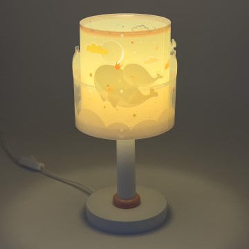 Dalber 61171S - Lasten lamppu WHALE DREAMS 1xE14/8W/230V vaaleanpunainen