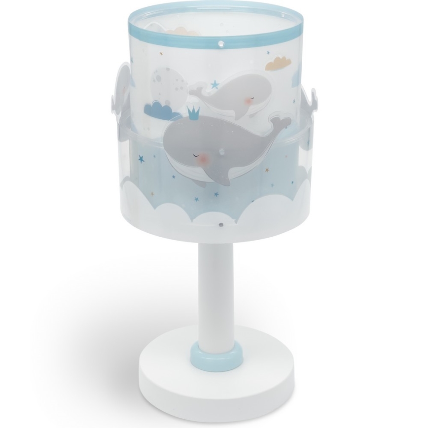 Dalber 61171T - Lasten lamppu WHALE DREAMS 1xE14/8W/230V sininen