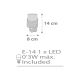 Dalber 61235E - LED Pieni lamppu pistorasiaan MOON 1xE14/0,3W/230V