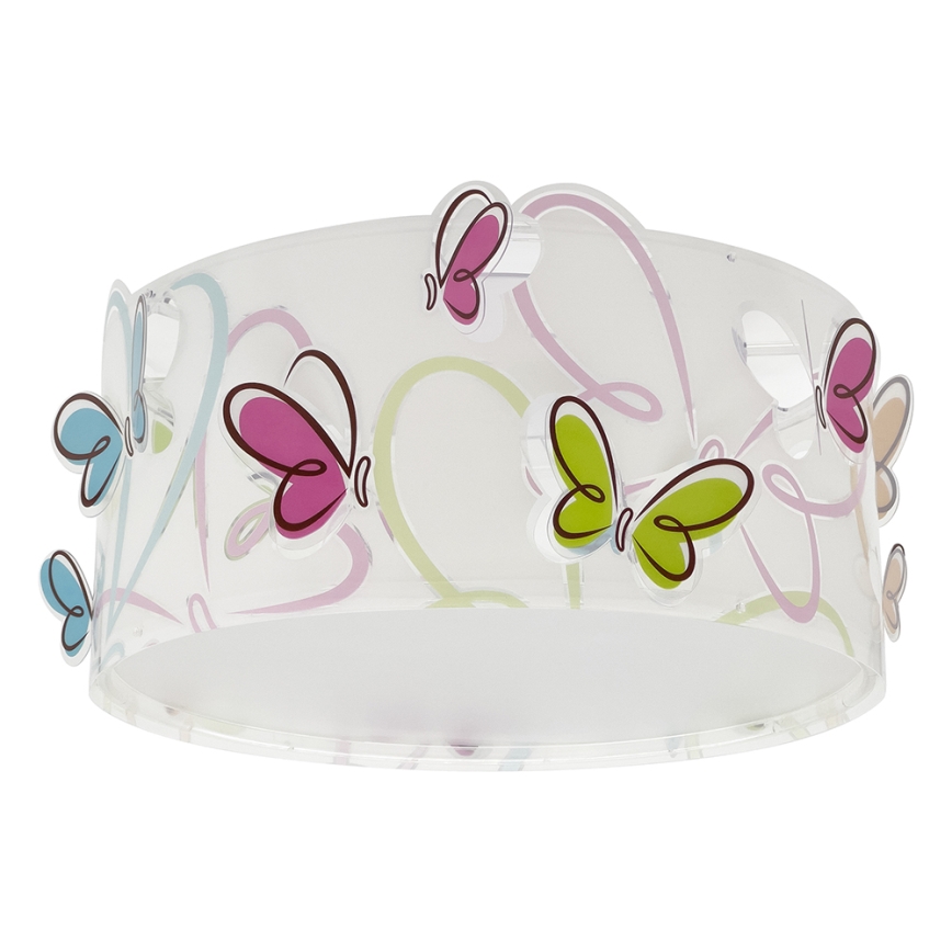 Dalber 62146 - Lasten kattovalaisin BUTTERFLY 2xE27/60W/230V