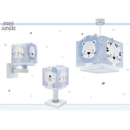 Dalber 63111T - Lasten lamppu JUNGLE 1xE14/8W/230V sininen