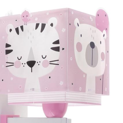 Dalber 63119S - Lasten seinävalo JUNGLE 1xE27/15W/230V pinkki