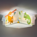 Dalber 63316 - Lasten kattovalaisin HAPPY JUNGLE 2xE27/15W/230V