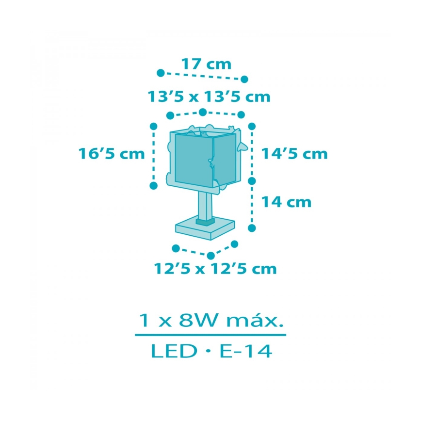 Dalber 63351N - LED lastenlamppu ROCKET 1xG4/4W/230V värikäs