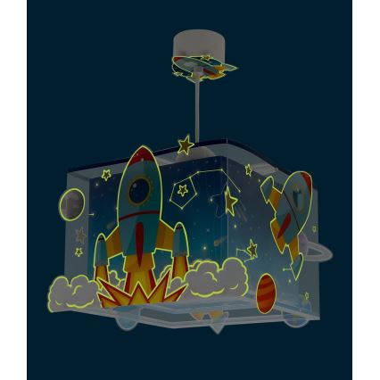 Dalber 63352 - Lasten kattokruunu ROCKET 1xE27/15W/230V