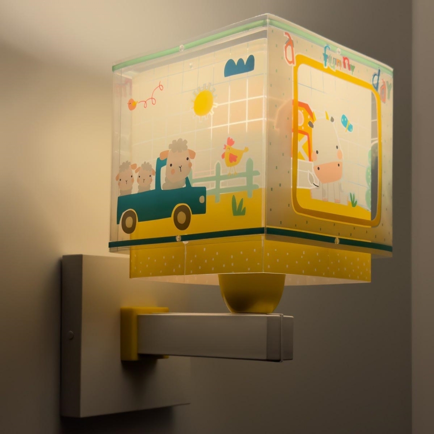 Dalber 63409 - Lasten seinävalaisin MY FARM 1xE27/15W/230V