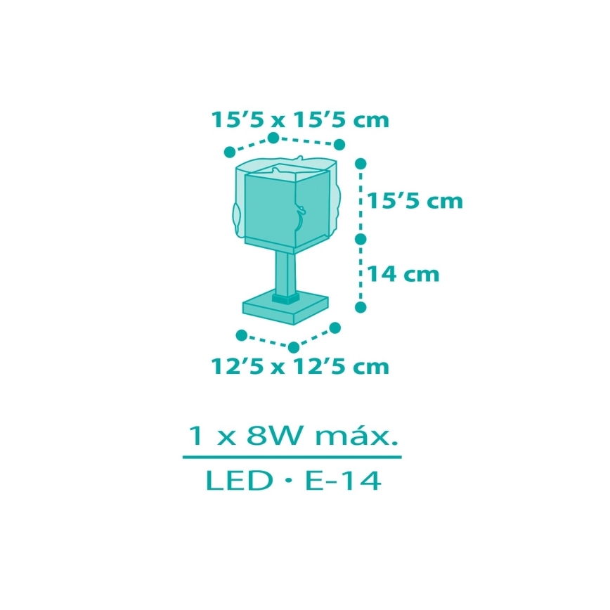 Dalber 63441N - LED-lastenlamppu MERMAIDS 1xG4/4W/230V monivärinen