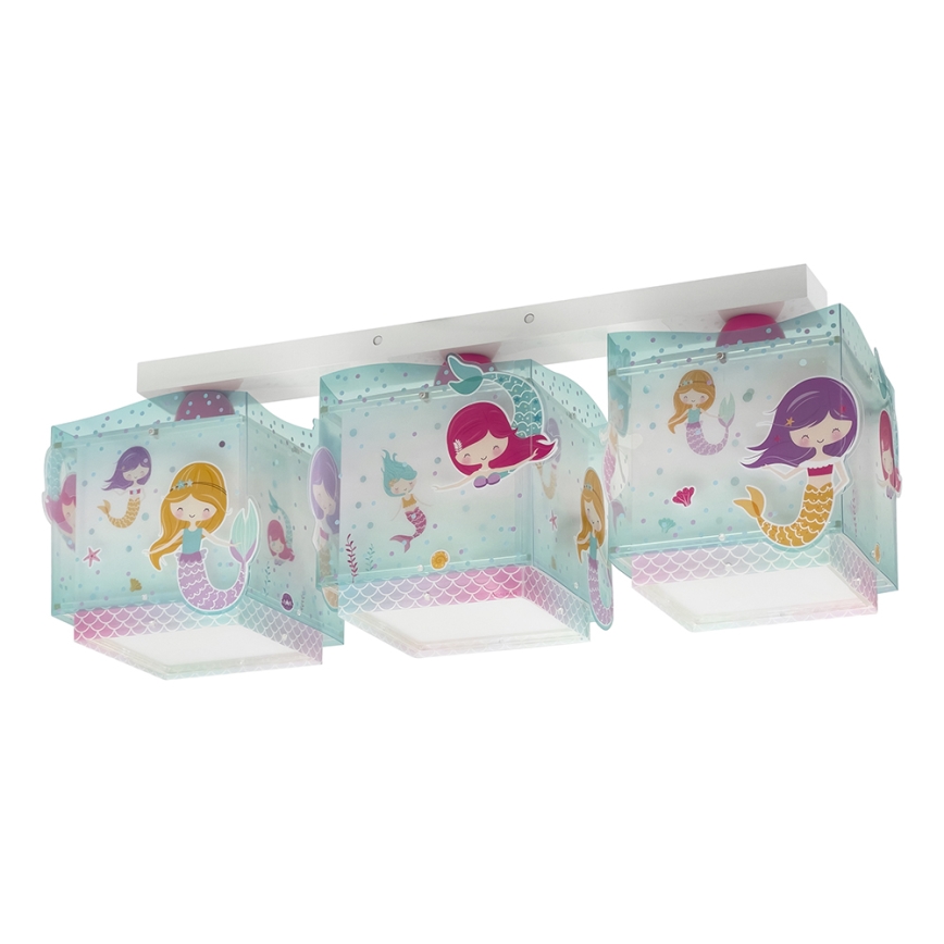 Dalber 63443 - Lasten kattovalaisin MERMAIDS 3xE27/60W/230V