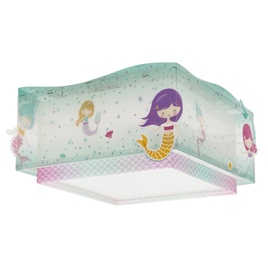Dalber 63446 - Lasten kattovalaisin MERMAIDS 2xE27/60W/230V