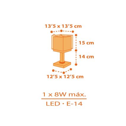 Dalber 64561N - LED lastenvalaisin LITTLE TIGGER 1xG4/4W/230V oranssi