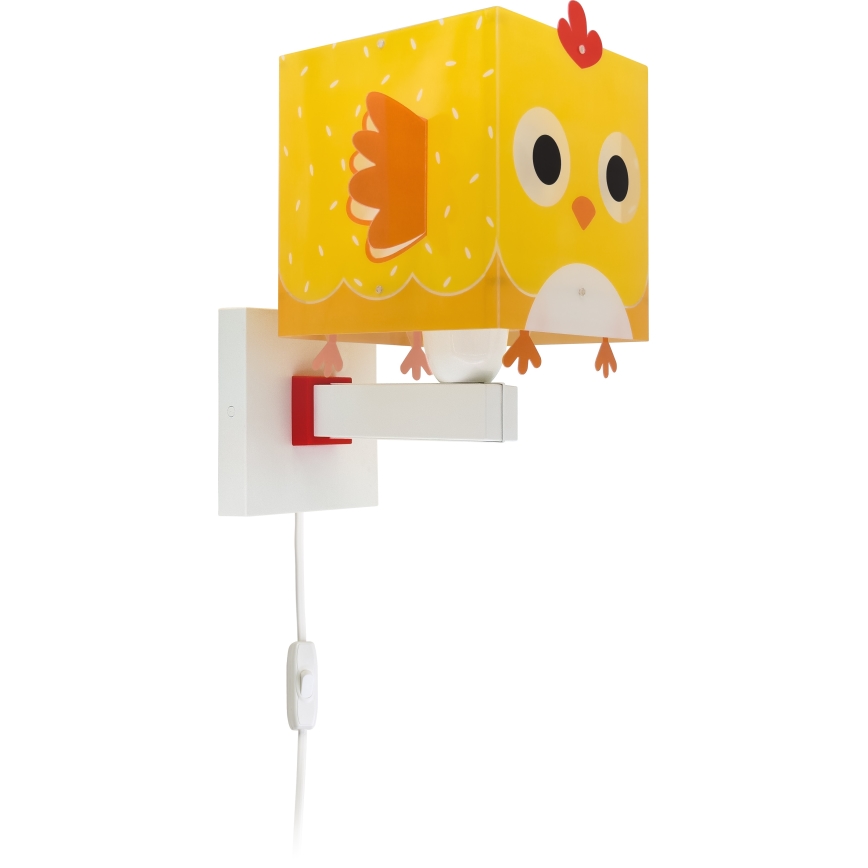 Dalber 64649 - Lasten seinävalaisin LITTLE CHICKEN 1xE27/15W/230V
