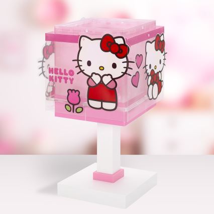 Dalber 73261 - LED Lasten pöytävalaisin HELLO KITTY 1xG4/4W/230V vaaleanpunainen