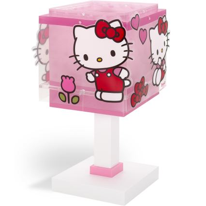Dalber 73261 - LED Lasten pöytävalaisin HELLO KITTY 1xG4/4W/230V vaaleanpunainen