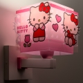 Dalber 73269 - HELLO KITTY lasten seinävalaisin 1x E27/15W/230V, vaaleanpunainen