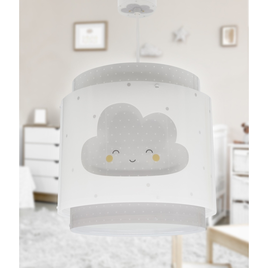 Dalber 76012E - Lasten kattokruunu BABY DREAMS 1xE27/15W/230V harmaa
