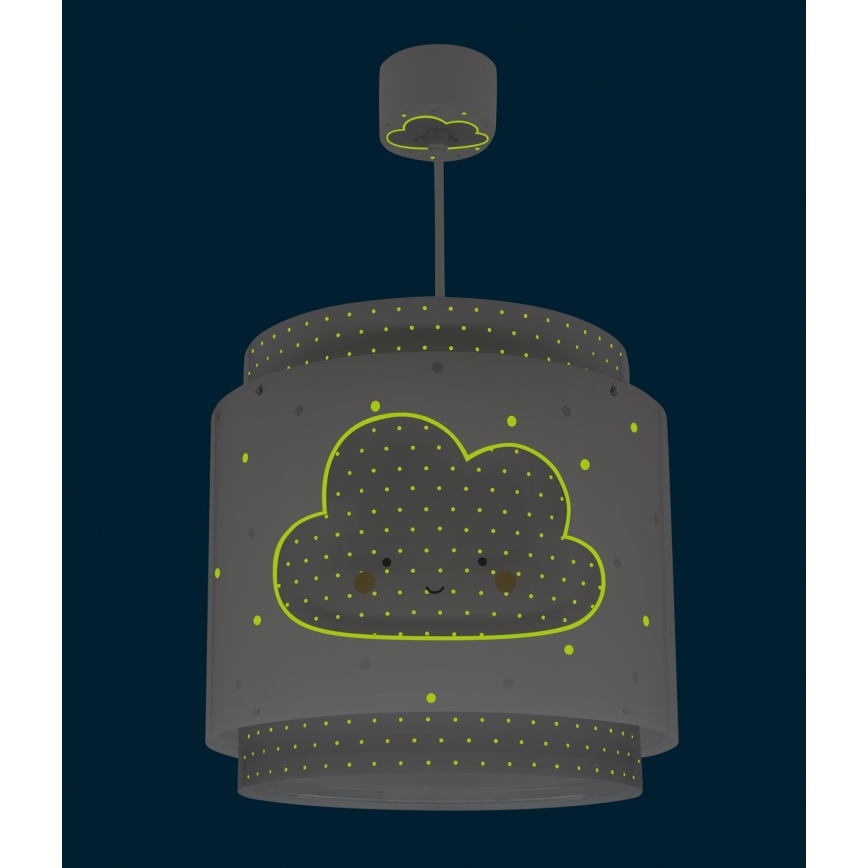 Dalber 76012E - Lasten kattokruunu BABY DREAMS 1xE27/15W/230V harmaa