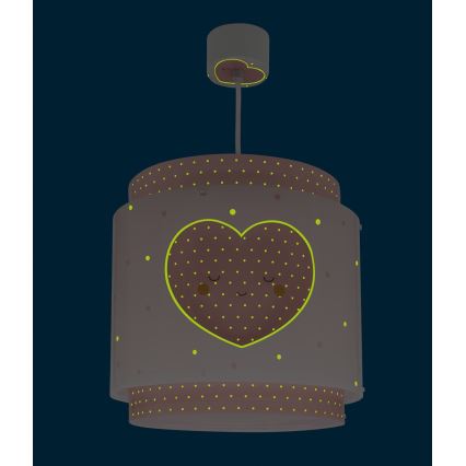 Dalber 76012S - Lasten kattokruunu BABY DREAMS 1xE27/15W/230V vaaleanpunainen