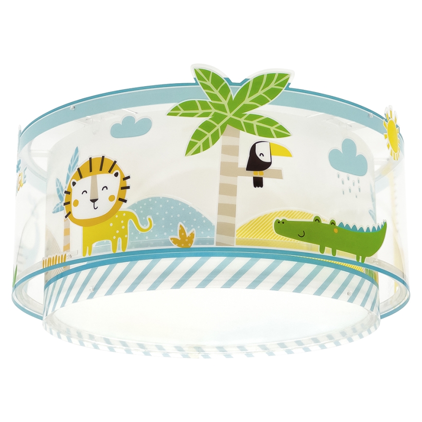 Dalber 76116 - Lasten kattovalaisin JUNGLE 2xE27/15W/230V