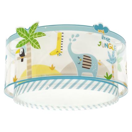 Dalber 76116 - Lasten kattovalaisin JUNGLE 2xE27/15W/230V