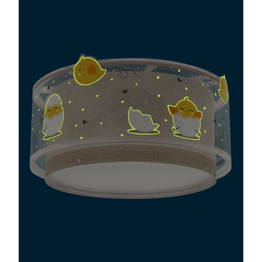 Dalber 76876 - Lasten kattovalaisin BABY CHICK 2xE27/15W/230V