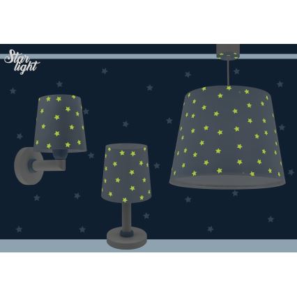 Dalber 82212T - Lasten kattokruunu STAR LIGHT 1xE27/60W/230V sininen