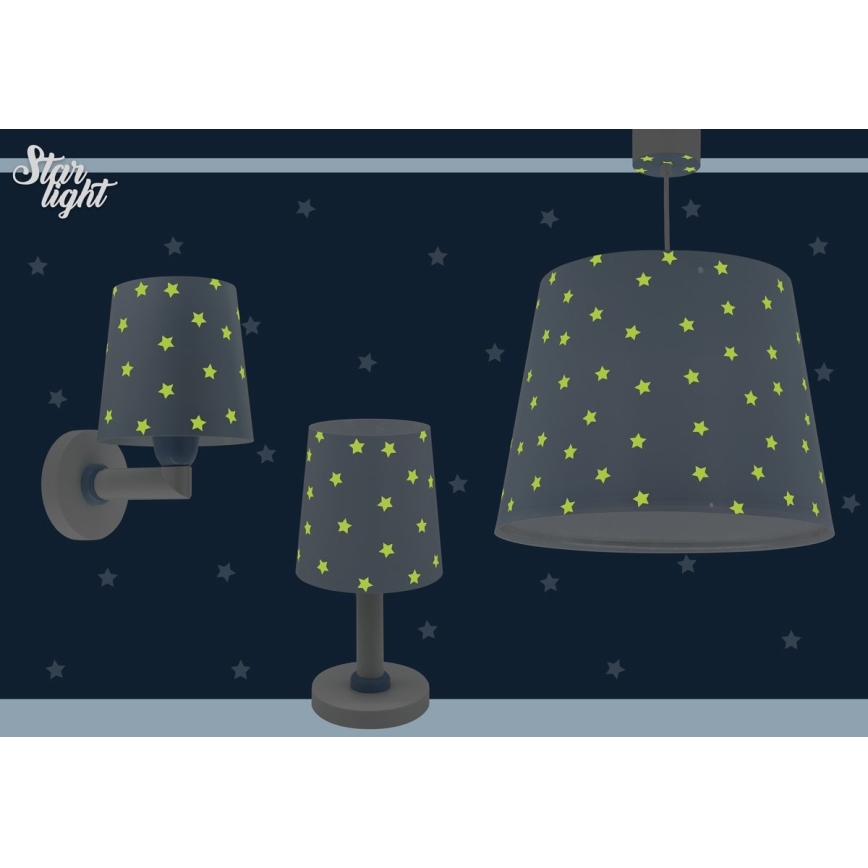 Dalber 82212T - Lasten kattokruunu STAR LIGHT 1xE27/60W/230V sininen