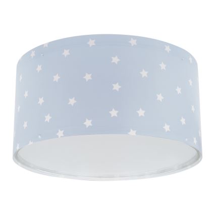 Dalber 82216T - Lasten kattovalaisin STAR LIGHT 2xE27/60W/230V sininen