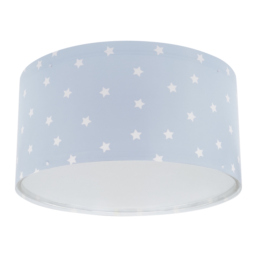 Dalber 82216T - Lasten kattovalaisin STAR LIGHT 2xE27/60W/230V sininen