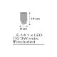 Dalber D-41415E - LED-valaisin PILVET LED / 0,3W / 230V